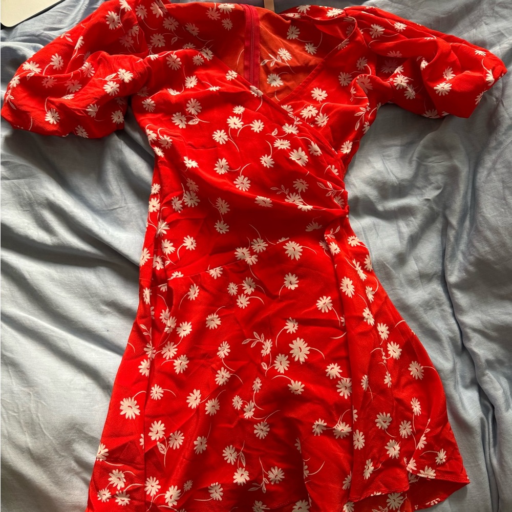 BEC + BRIDGE red floral summer dress